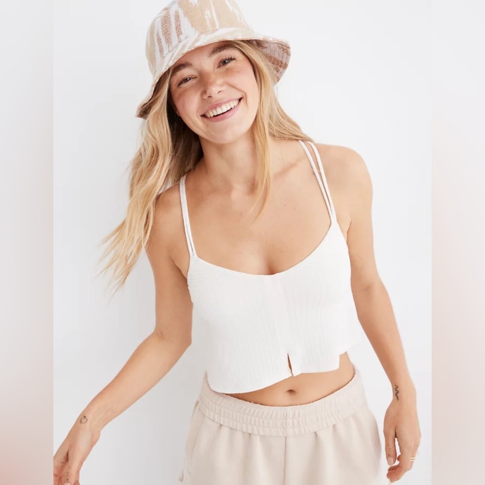 Aerie Ribbed Crop Top Bralette NEW